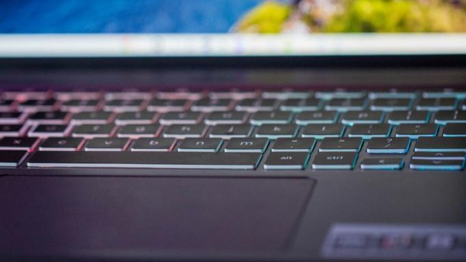 Nahaufnahme der Tastatur des Acer Chromebook 516 GE – 1