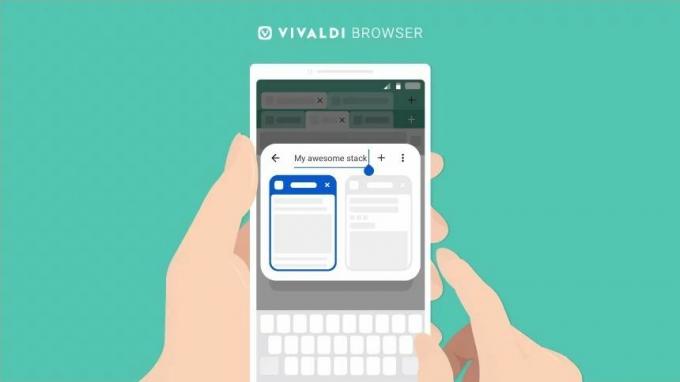 Vivaldi-Tab-Stapel auf Android