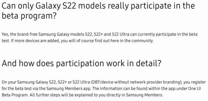 Detail Samsung One UI 5 beta