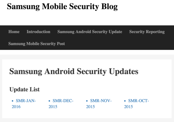Samsung Sicherheitsblog
